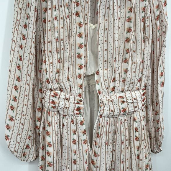 Anthropologie Let Me Be Mock Neck Sheerf Long Sleeve Mini Dress XS Cottagecore - Picture 11 of 16